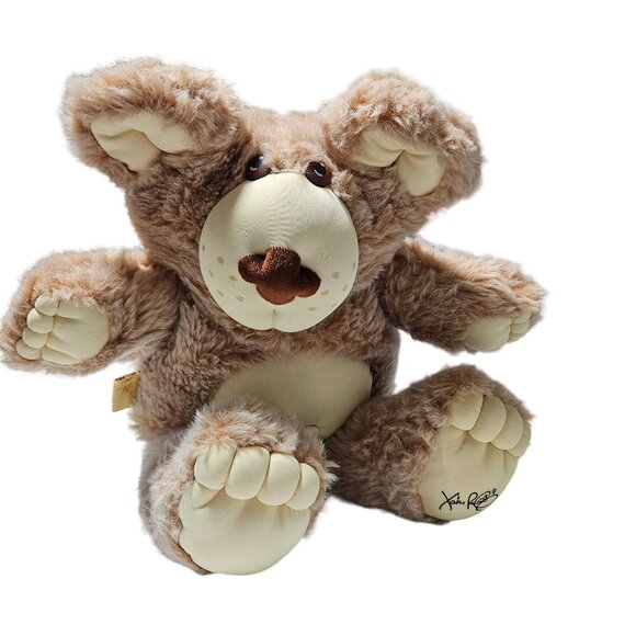 Vintage 80s Furskin Dudley Bear 22 inch Plush Xavier Roberts Stuffed Animal Toy - Picture 1 of 10